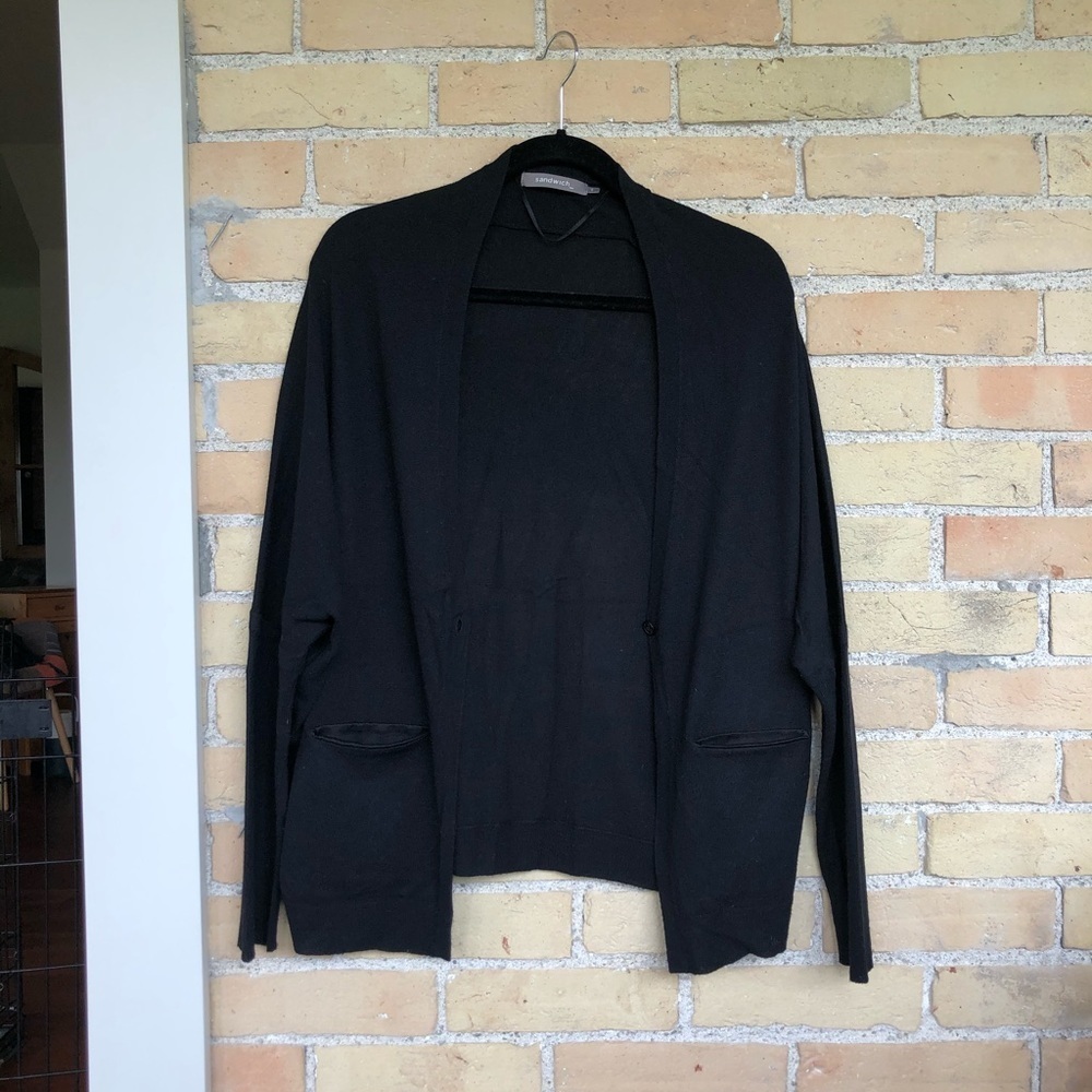 Sandwich Black Cardigan